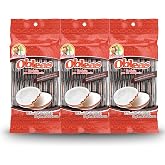 Las Sevillanas Mini Obleas Cajeta Dulce De Leche Mexican Wafer Snack 7.05oz | Mini obleas 3-pack filled with creamy cajeta dulce de leche, a traditional Mexican sweet perfect for snacks and desserts.