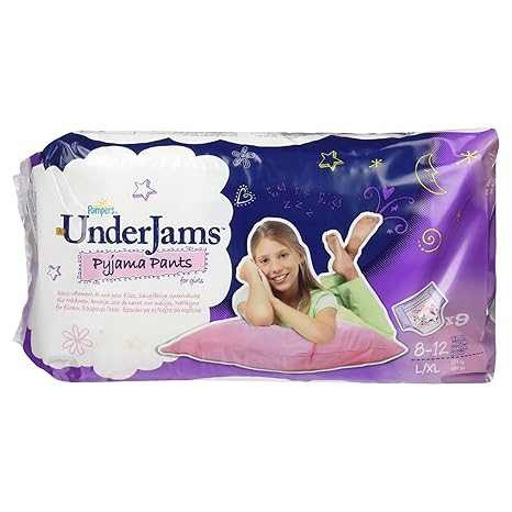 Pampers Windeln UnderJams, L/XL, Girl 27 plus kg, 9 Stück