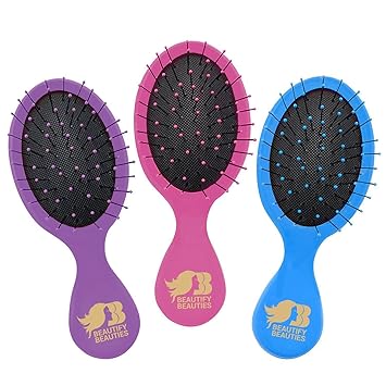 Amazon Com Beautify Beauties Detangler Mini Hair Brush Travel