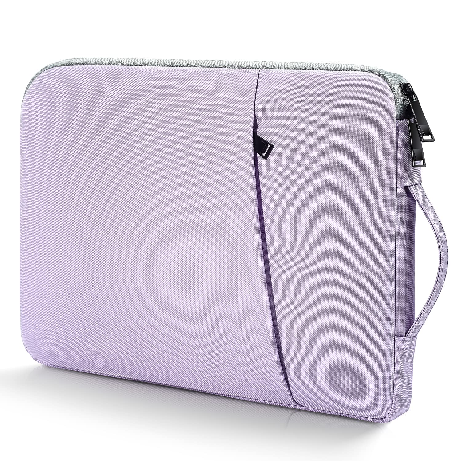 Photo 1 of 17 inch Laptop Case Sleeve, Padded Protective Shockproof Water-Resistant Laptop Cover with Handle for HP Envy 17 / Pavilion 17, Dell Lenovo Asus Acer MSI 17.3-in Computer Carrying Bag -Purple