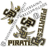 Desert Cactus Southwestern University Sticker Pirates Vinyl Decals Laptop Water Bottle Car Scrapbook Sheet T2 (Type 2)