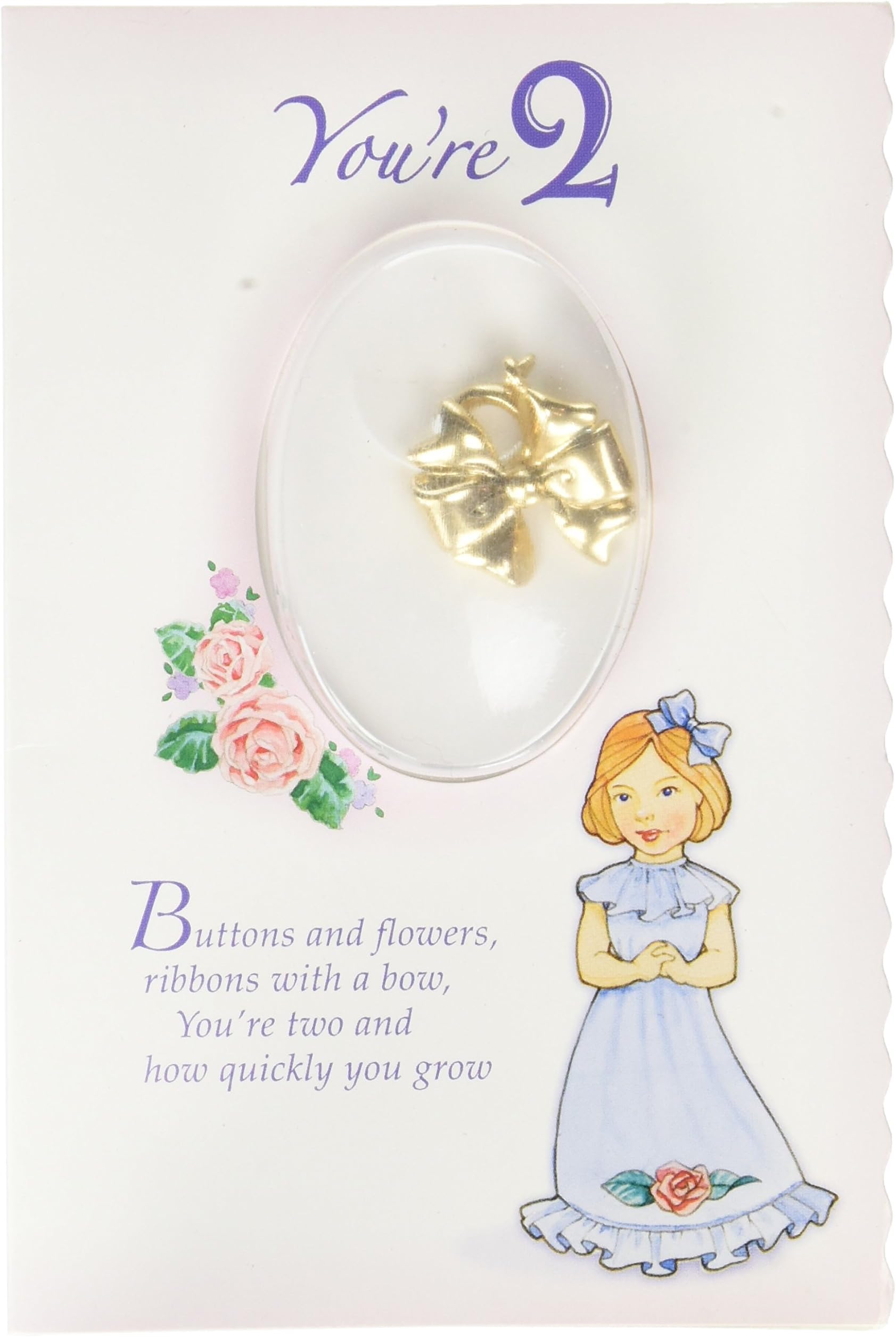 Growing Up Girls Charm - Age 2 Bow