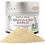 Granulated Garlic - Non GMO - Hand-Packed In Magnetic Tins - Sustainably Sourced - Grown in USA - All Natural - Not Irradiate