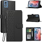 Case for Motorola Moto G Play 2024 5G, Case Wallet with Wrist Strap & Magnetic Clasp, Card Holder Slots, PU Leather Motorola 