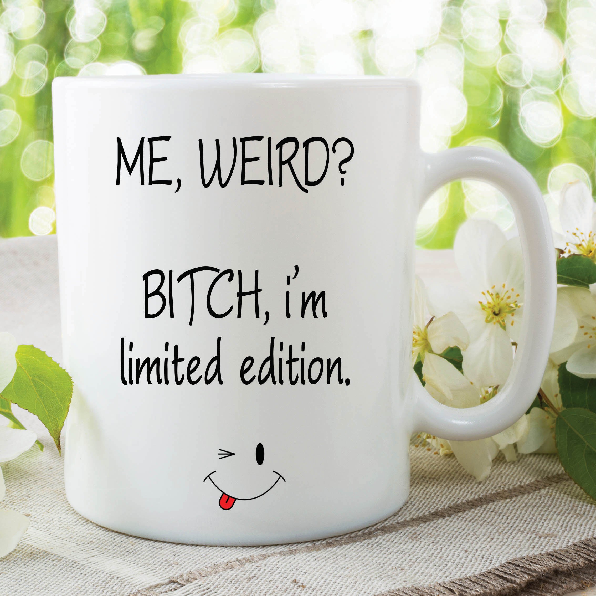 Funny Novelty Mug Offensive Adult Humour Weird Bitch Birthday Cup Gift WSDMUG156