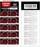 Warriors CR2032 3V Lithium Coin Battery 240mAh 10 Pack Child Safe Pack view 5
