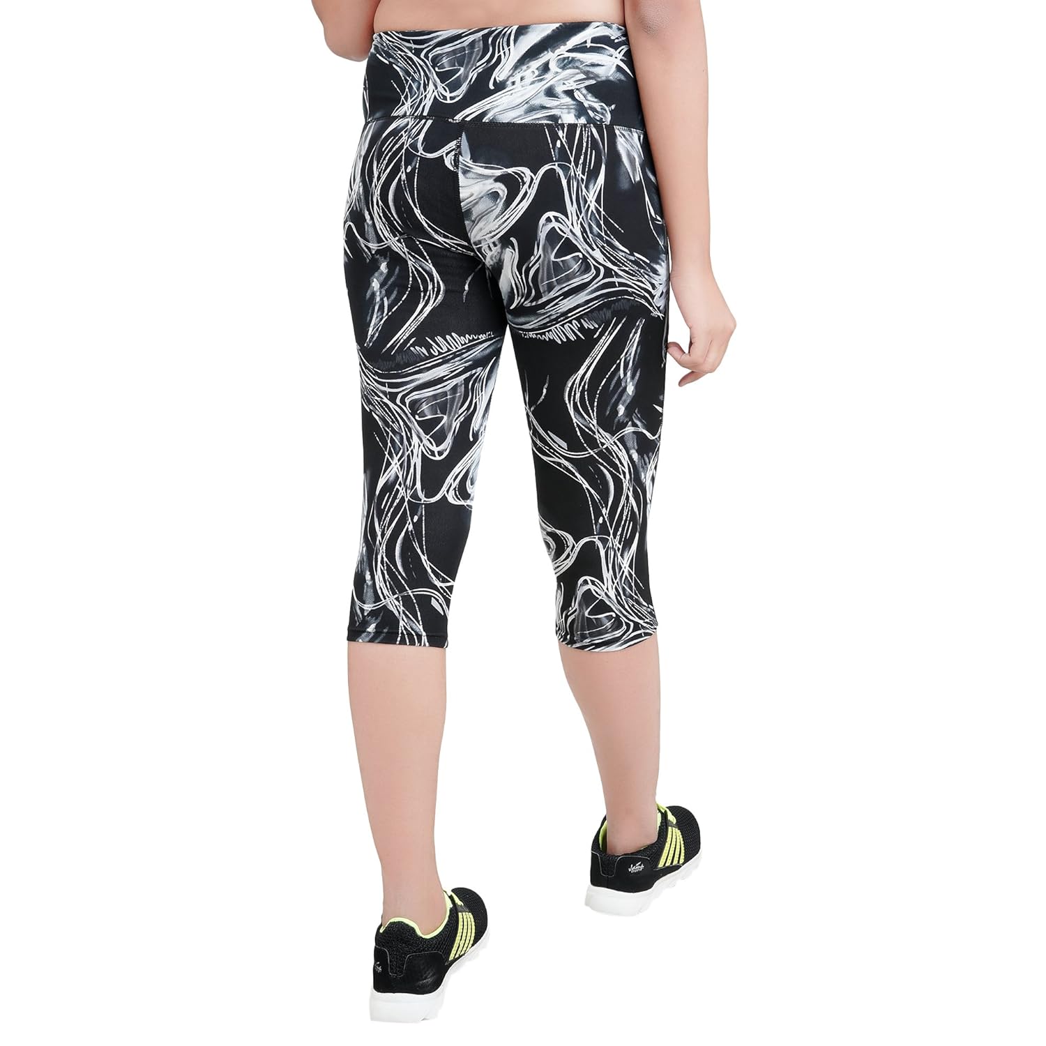 cotson women's blended lycra capri (multicolour,free size)