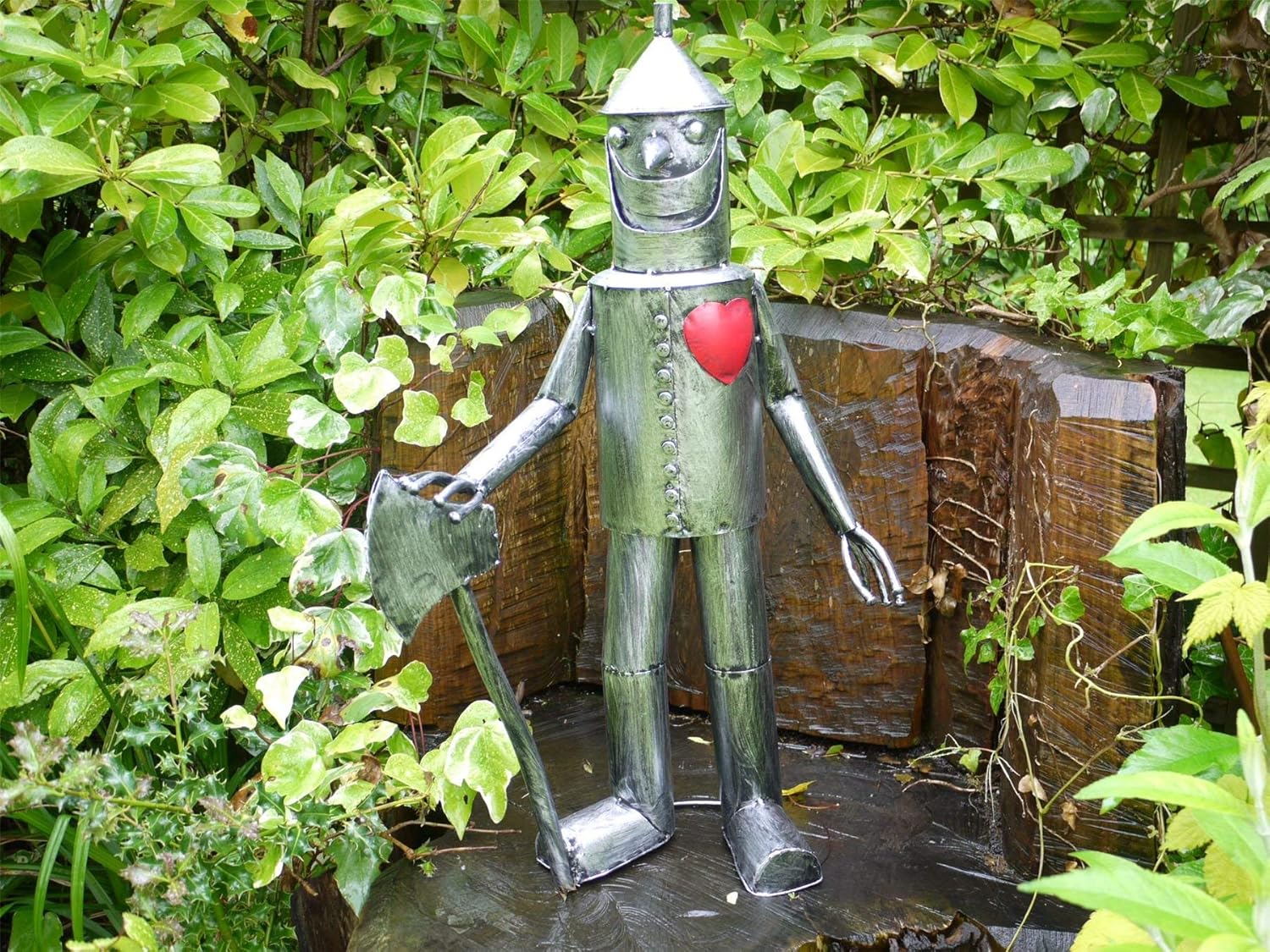 Get Goods D3756 in Man Sculpture Perfect for Gardens and Grounds Silver - Image 3