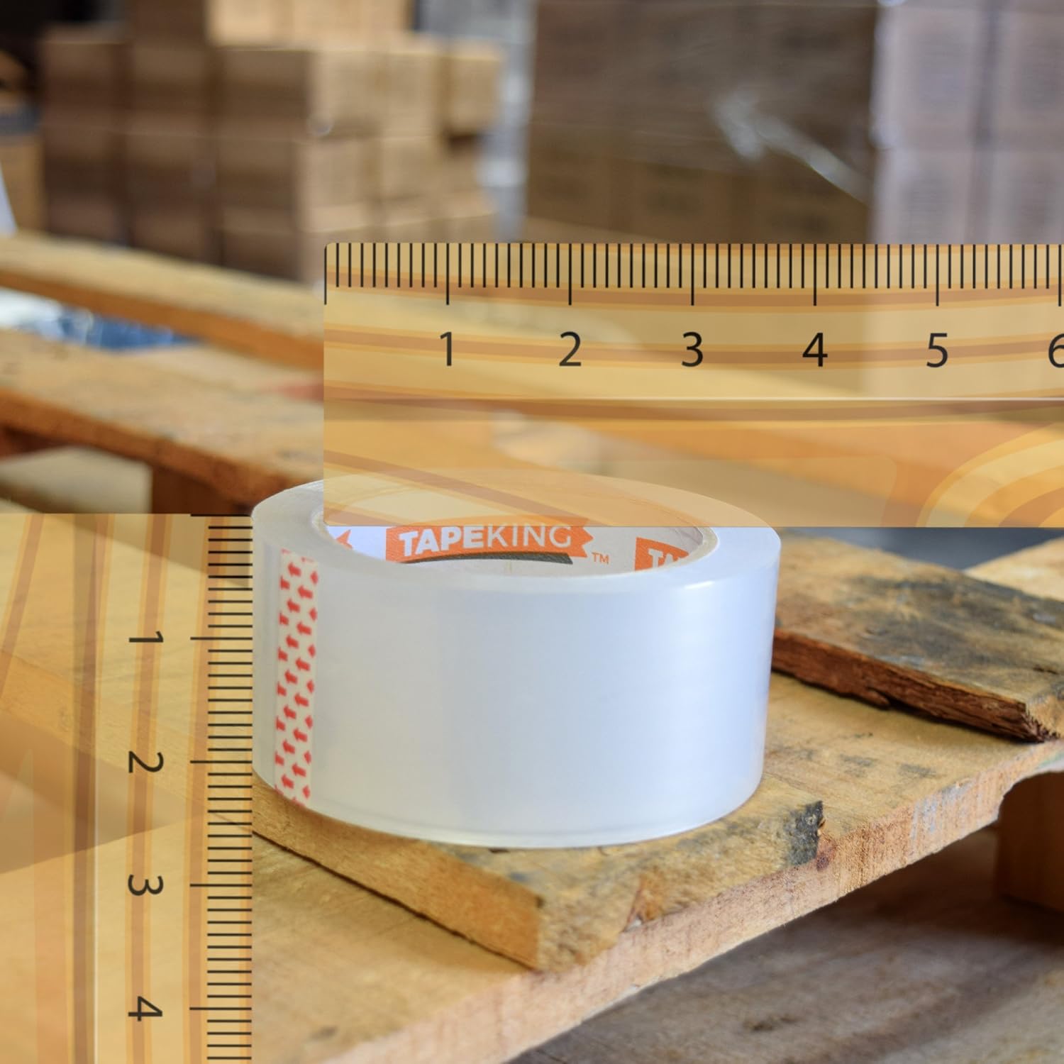 Tape King Clear Packing Tape - 60 Yards Per Roll (6 Refill Rolls) - 2 Inch Wide Stronger 2.7mil, Heavy Duty Sealing Adhesive Industrial Depot Tapes for Moving Packaging Shipping, Office & Storage : Office Products