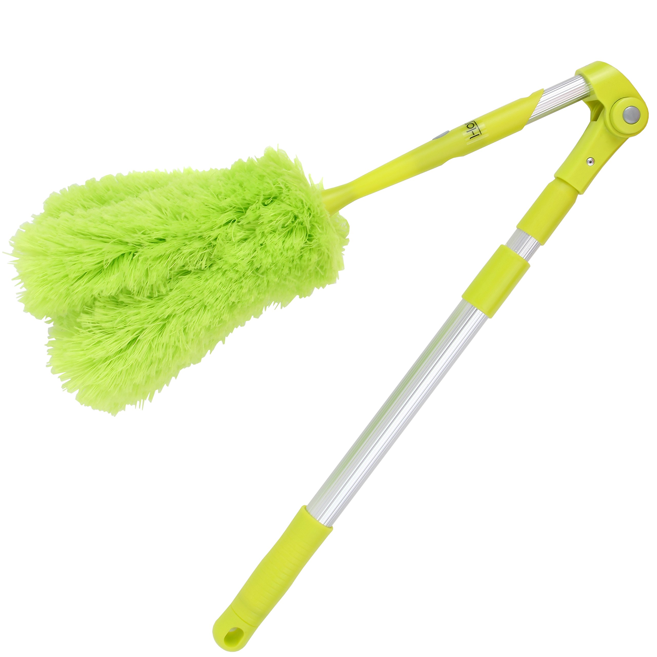 Lightweight Microfiber Duster With Extension Pole, Washable, Bendable