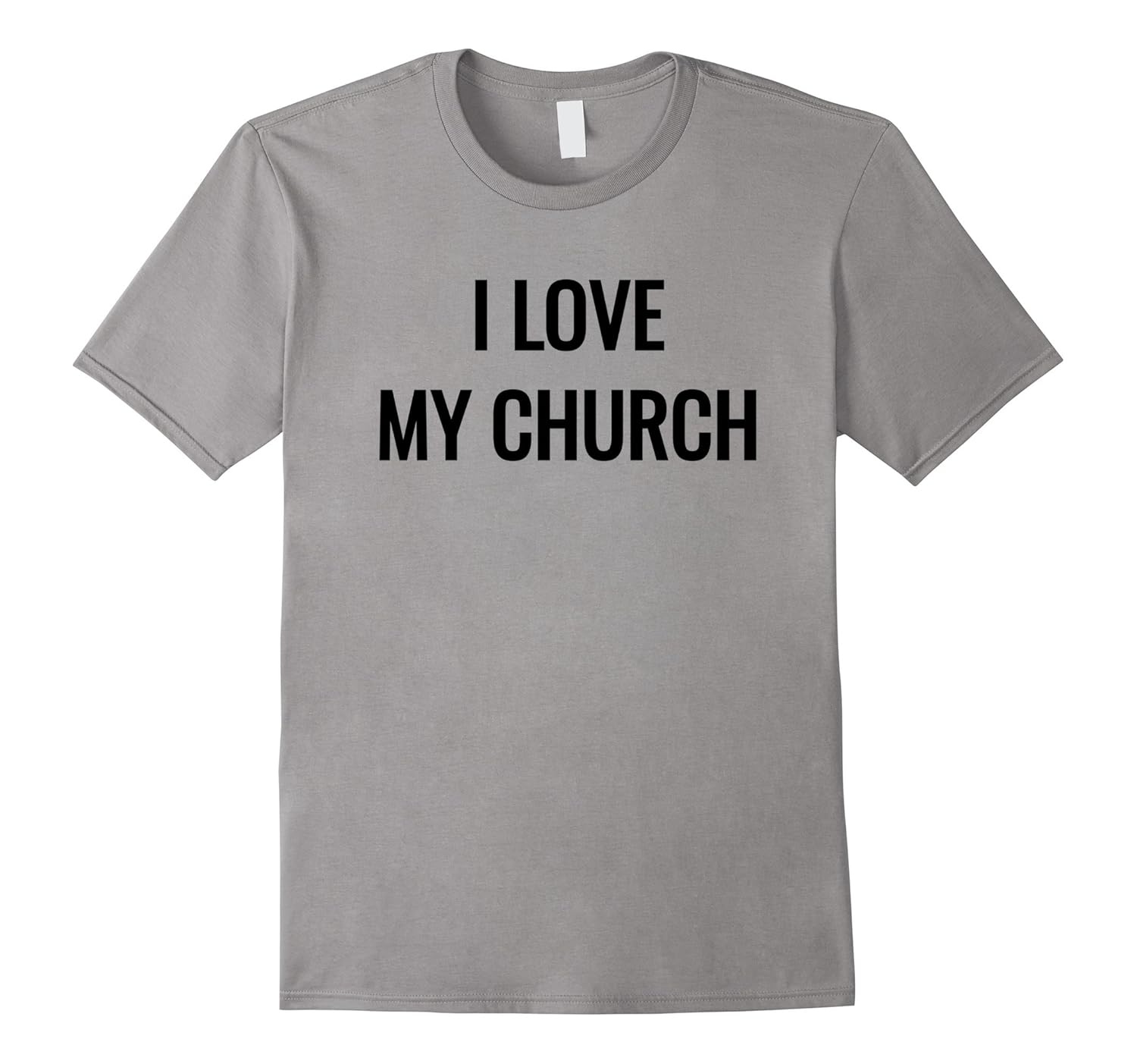 I Love My Church Christian T-shirt-Rose