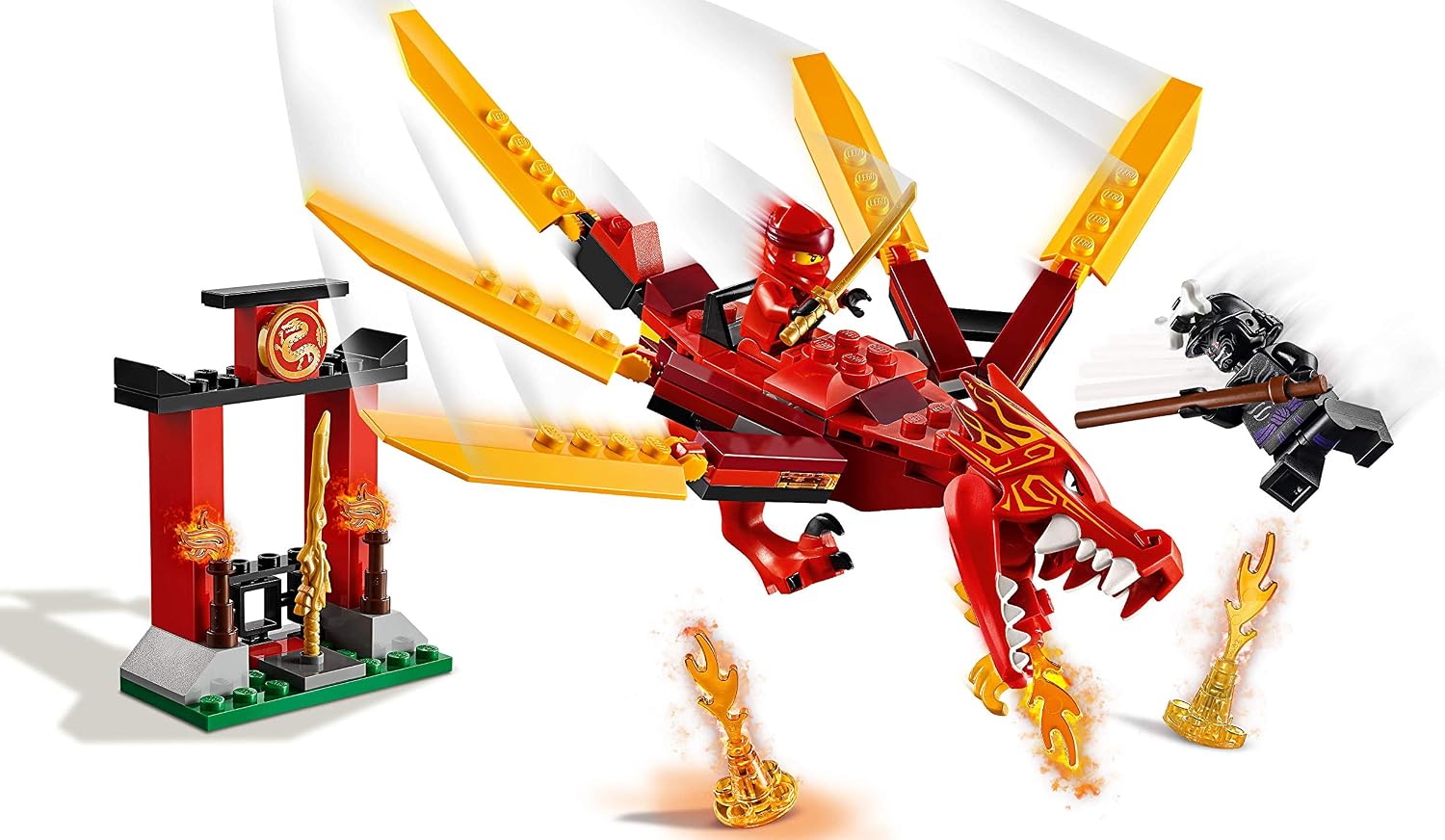 Lego Ninjago 71701 Kais Fire Dragon, Getaway Solids - Image 5