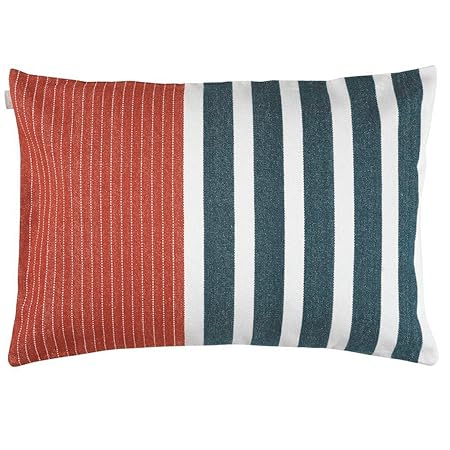 Linum Kissenhülle NAUTIC C78 50cm x 70cm gestreift, 100% Baumwolle, Kissenbezug, Kissen