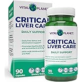 Vital Planet – Critical Liver Care Liver Cleanse Detox & Repair Daily Support with Milk Thistle, NAC Supplement N-Acetyl Cysteine, Dandelion, Turmeric, Berberine, Alpha Lipoic Acid, TMG, 90 Capsules
