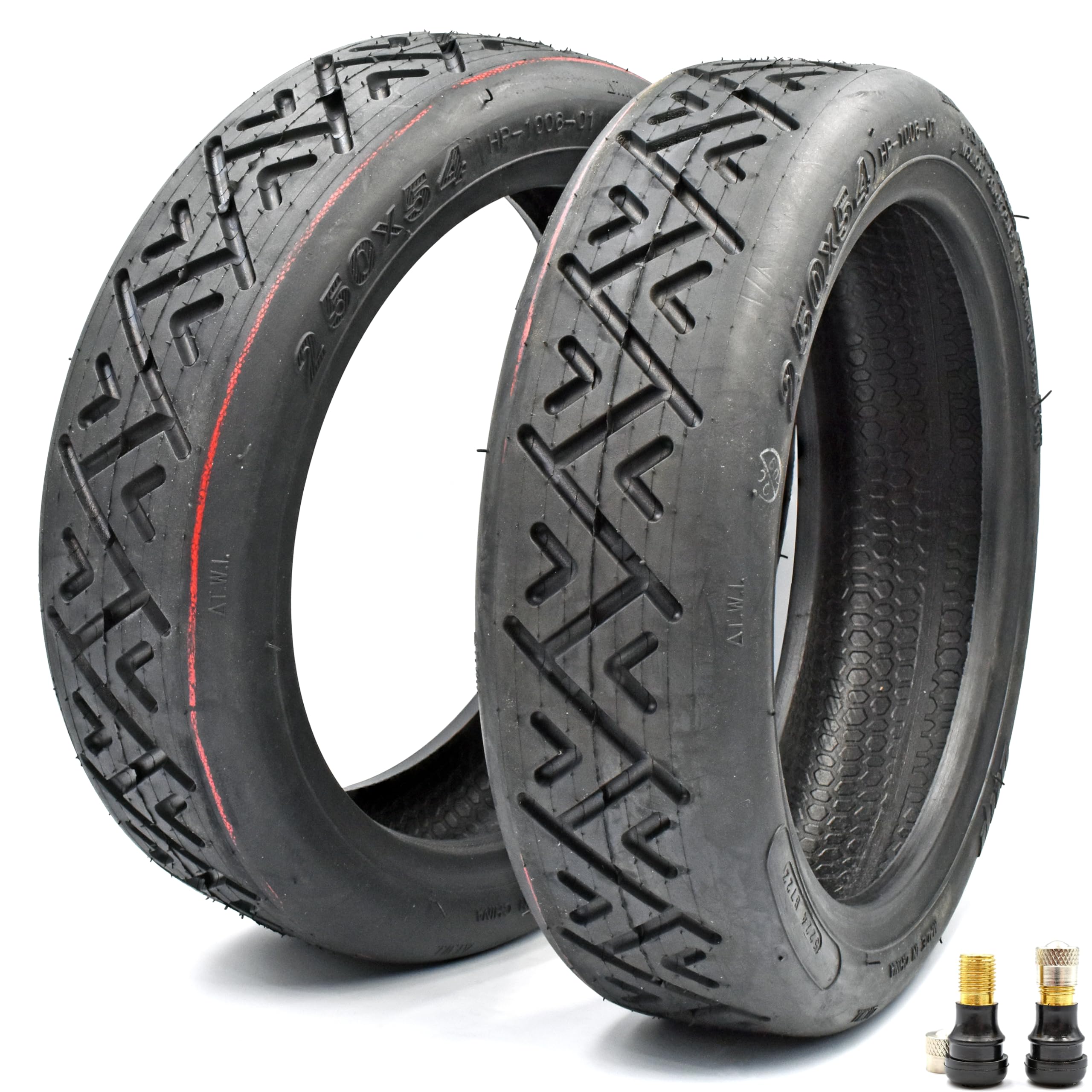 myBESTscooter - 250x54 Tubeless Tyres For Xiaomi 4 Electric Scooter Rim Rubber Tires Replacement Scooter Wheel With Valve