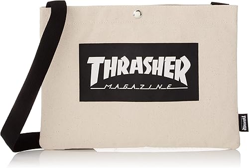 Amazon Co Jp スラッシャー ユニセックス サコッシュ キャンバス Thr 134 Sacoche 斜め掛け おしゃれ Wtbk ホワイト ブラック シューズ バッグ