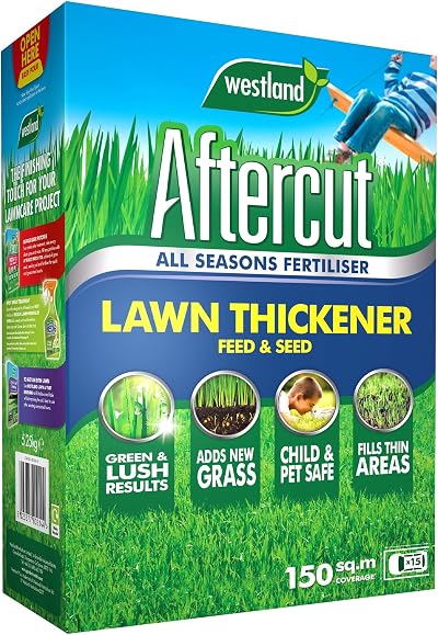 Aftercut Lawn Thickener Feed and Seed 150 m2 5.25 kg Green