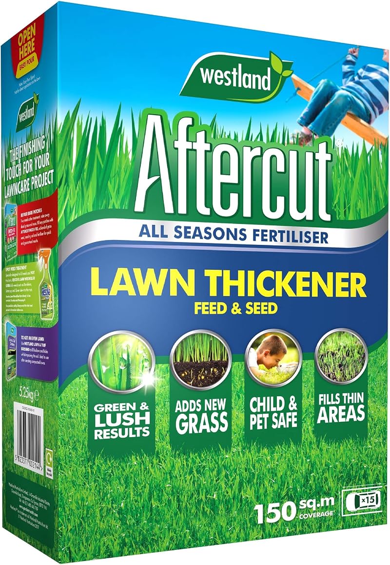 Aftercut Lawn Thickener Feed and Seed 150 m2 5.25 kg Green