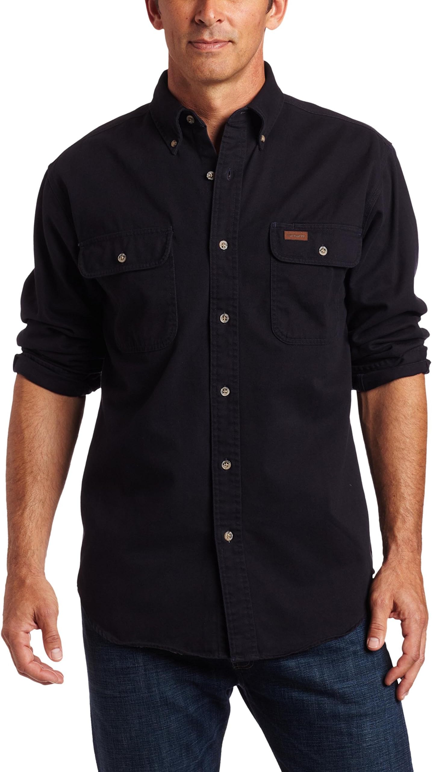 Carhartt Men's Oakman Sandstone Twill Original-Fit Work Shirt