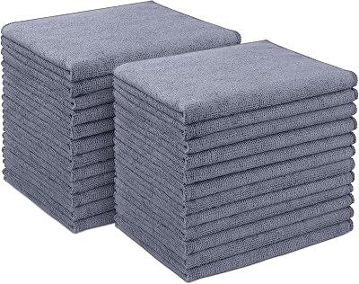 AIDEA Microfibre Cleaning Cloth 24 Pack 30x40 cm Soft Absorbent Towels