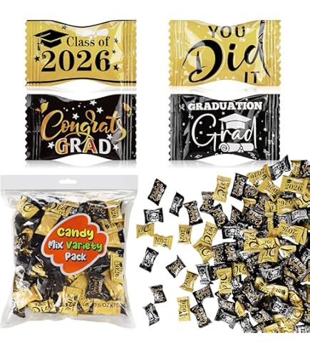 Amazon.com : Graduation PEPPERMINTS 100 Count Wrapped- Mint Congrats Grad  Candy-Individually Wrapped : Everything Else