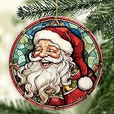 Jolly Santa Claus Christmas Ornament 2025, Santa Claus Ornaments, Christmas Tree Ornament Gifts for Winter Holiday