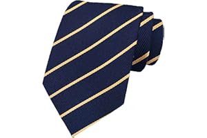 MENDENG Men's Classic Necktie Jacquard Woven Ties for Men Formal Business Ties Wedding Party Groomsmen Black Tie