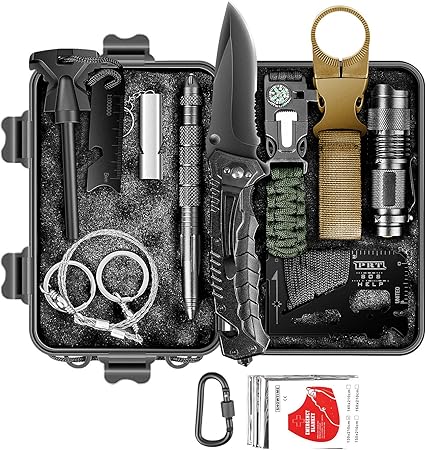 RUIJIA Survival Kit 12 in 1, Survival 