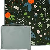 RED ROVR Large Indoor/Outdoor Adventure Blanket |for Parks, The Beach and Indoor activites |Compact with Shoulder Strap & Pocket (Orange Blossom)