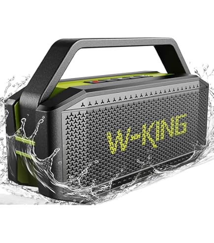 Amazon.com: W-KING Bluetooth Speaker- 100W Peak 60W RMS Deep Bass