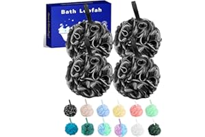 Ufacai Bath loofah,Bath Sponge,Shower loofahs Shower Sponge for Women and Men,Pack of 4