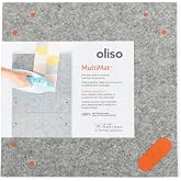 oliso MultiMat Wool Pressing Mat - 14 in x 14 in for Quilting | 100% New Zealand Fiber, 1/2 in Thick, Ironing Pad, Sewing Supply, Portable, Felted