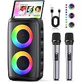 Karaoke Machine, Portable Bluetooth Speaker, PA