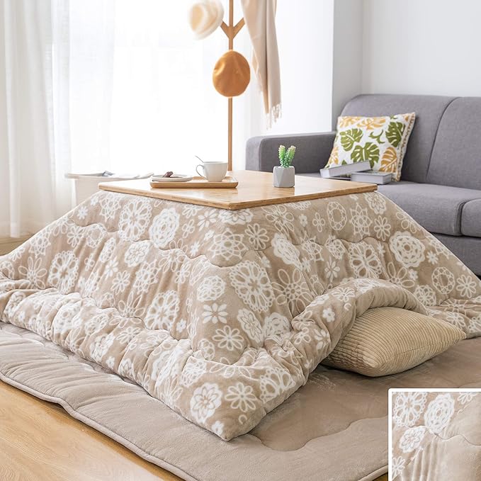Amazon.co.jp Kotatsu Futon, Square, Single Item, 72.8 x 72.8 inches