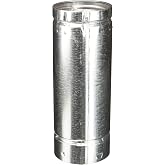 SELKIRK 104012 Type B Round Gas Vent Pipe Aluminum Inner/Steel Outer, 4" x 12"