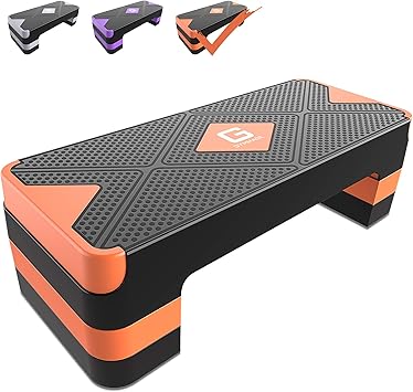 Amazon Gymmage ステップ台 昇降台 踏み台昇降 ３段階調節 幅68cm エクササイズ フィットネス 有酸素運動 自宅トレーニング 運動不足解消 滑り止め 防音対策 オレンジ Gymmage ステップ 昇降台