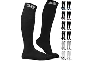 SB SOX 2-Pair Ski Socks for Men & Women - Warm Merino Wool Thermal Socks for All-Day Winter Wear