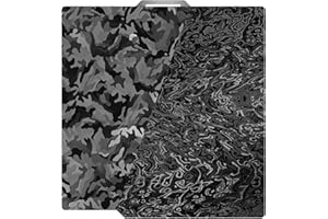 TIOPY Camouflage+Water Ripples H1H Bambu Lab Build Plate 257x257mm, 3D Double-Sided Printing H1H Spring Steel for Bambu Lab X1 X1C X1E P1P P1S A1