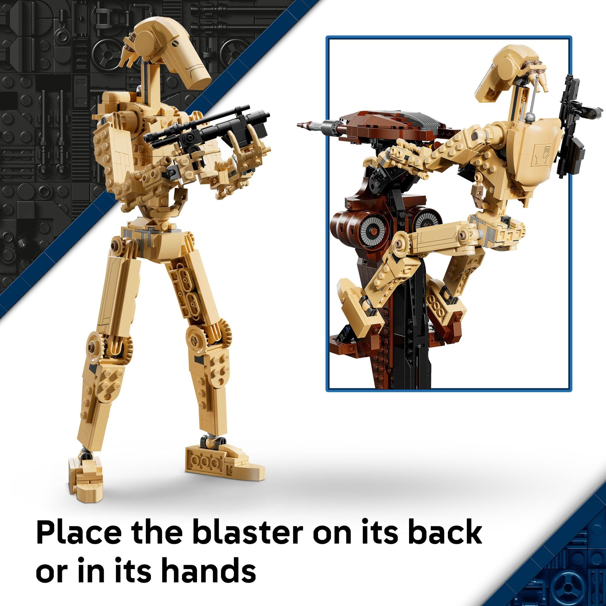 LEGO Star Wars: The Phantom Menace Battle Droid with STAP - Building & Learning Toy for Boys & Girls, Ages 12+ - Star Wars Toy & Model Kit - Gift Idea for Kids - 75428