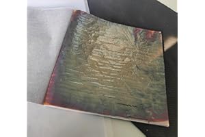 JINRUISI Variegated Gold Foil Leaf 50 Sheets Booklet Colorful Imitation Gold Leaf Gilding Craft Decoration Art (Night Sky Gray)