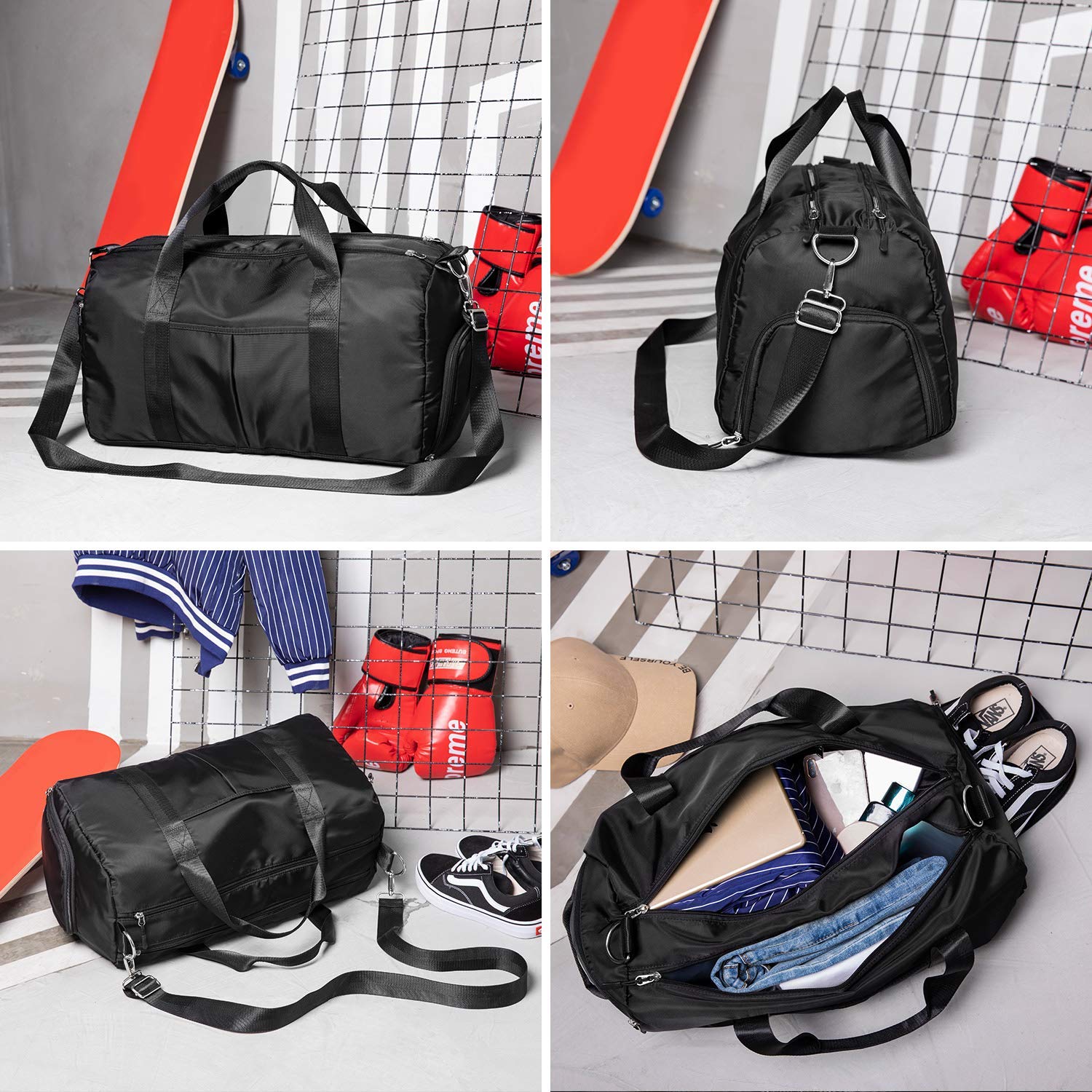 Womens Duffle Bag With Shoe Compartment IUCN Water