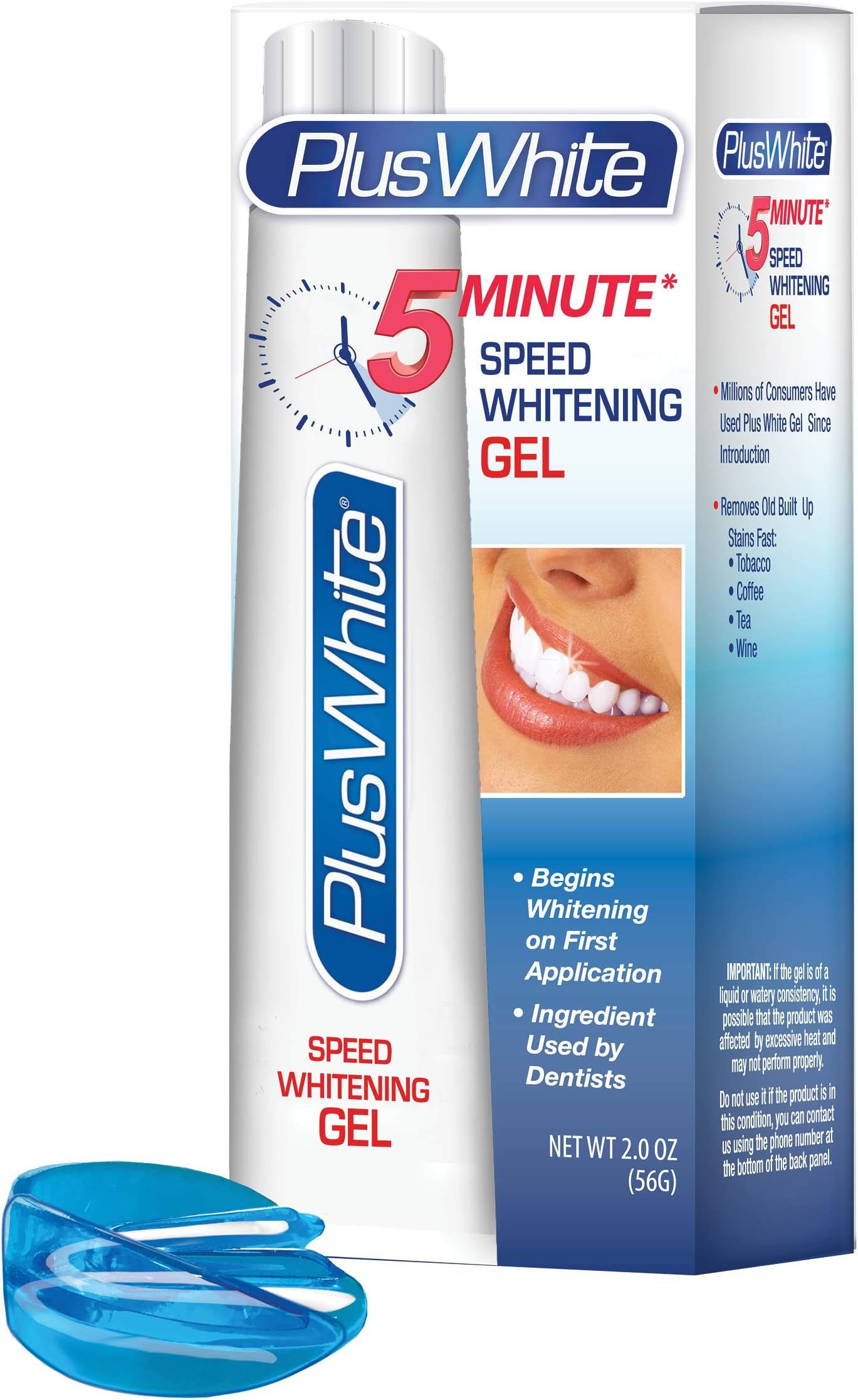 Plus White Whitening Kit 5 Minute Speed Whitening Gel & Comfort Fit