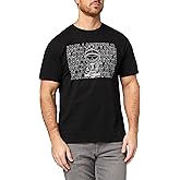 KARL LAGERFELD Men's Crewneck Short Sleeve Tonal Logo and Armor Graphic Design Relaxed Fit T-Shirt