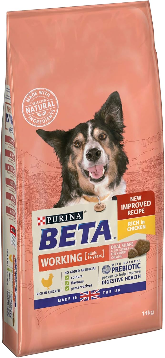 BETA Dry Dog Food Working Dog Chicken 14kg Amazon.co.uk Pet Supplies