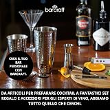 BarCraft Cocktail Jigger Dual Spirit Measure Cup Stainless Steel 25ml 50ml view 7