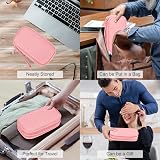 FYY Travel Cable Organiser 2-Layer waterproof electronics pouch Pink view 7