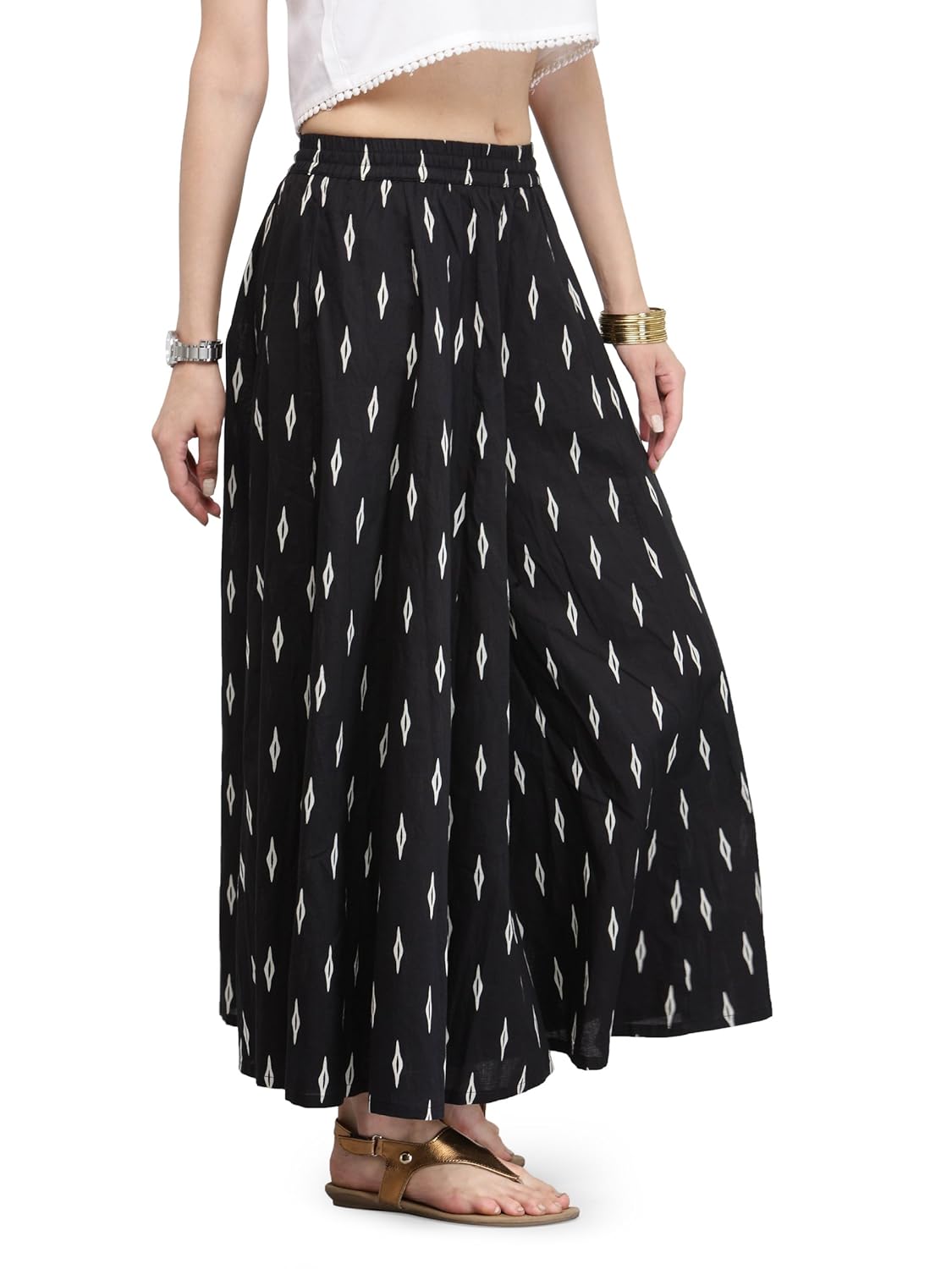 varanga black pure cotton ikatpalazzokff-var21517