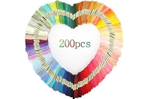 ATHENA'S ELEMENTS Athena’s Elements Embroidery Thread | Rainbow Themed Embroidery Floss for Friendship Bracelet String, Cross Stitch Thread, Crafting Arts Embroidery Strings, Friendship Bracelet Thread (200 Colors)