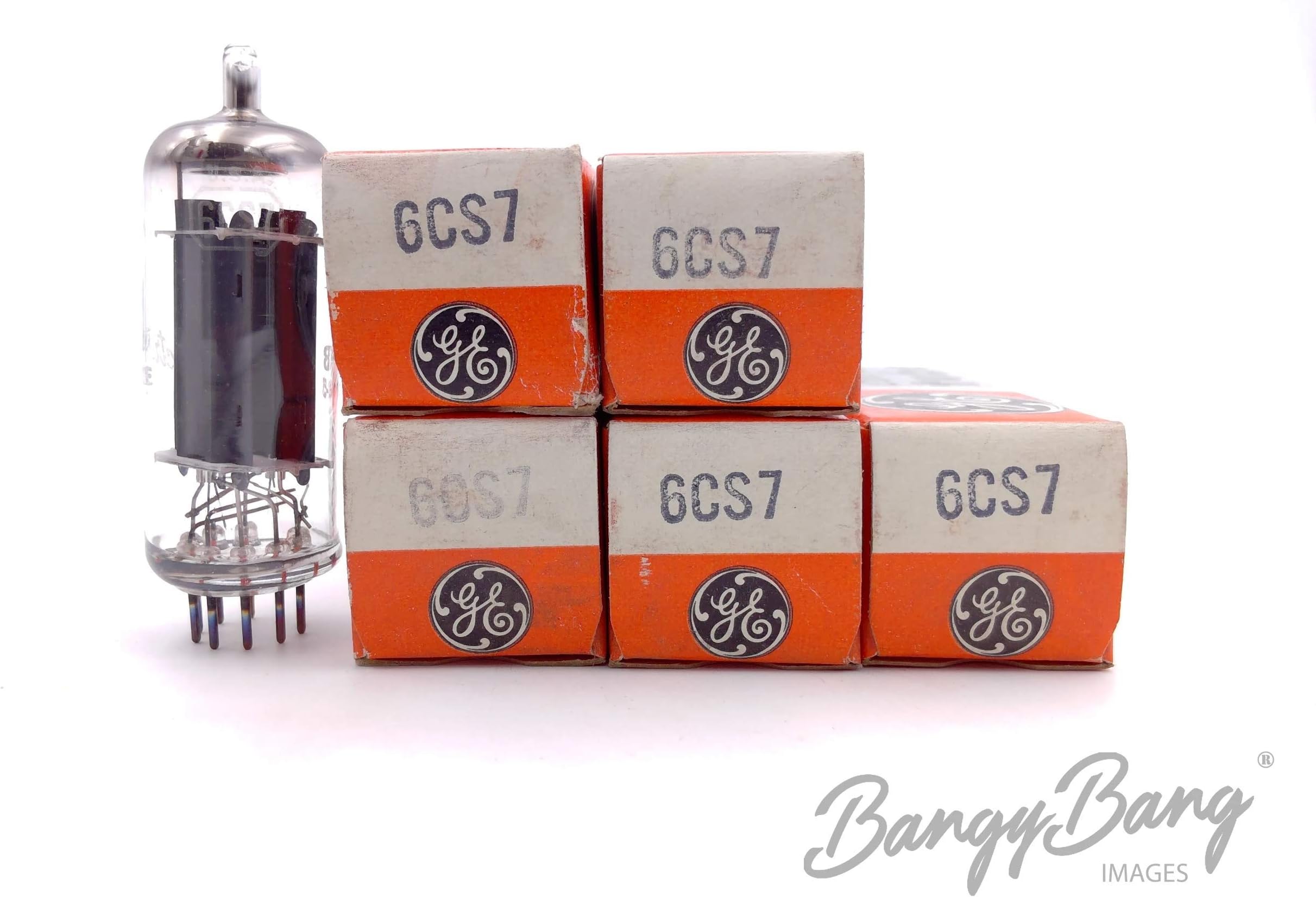 5 Vintage General Electric 6CS7 Leben CS 600 Amp Double Triode Tube Valve- BangyBang Tubes