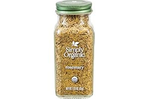 Simply Organic Whole Rosemary Leaf, 1.23 Ounce, Pungent, Herbaceous, Fresh Earthy Taste & Aroma, Kosher, Certified Organic